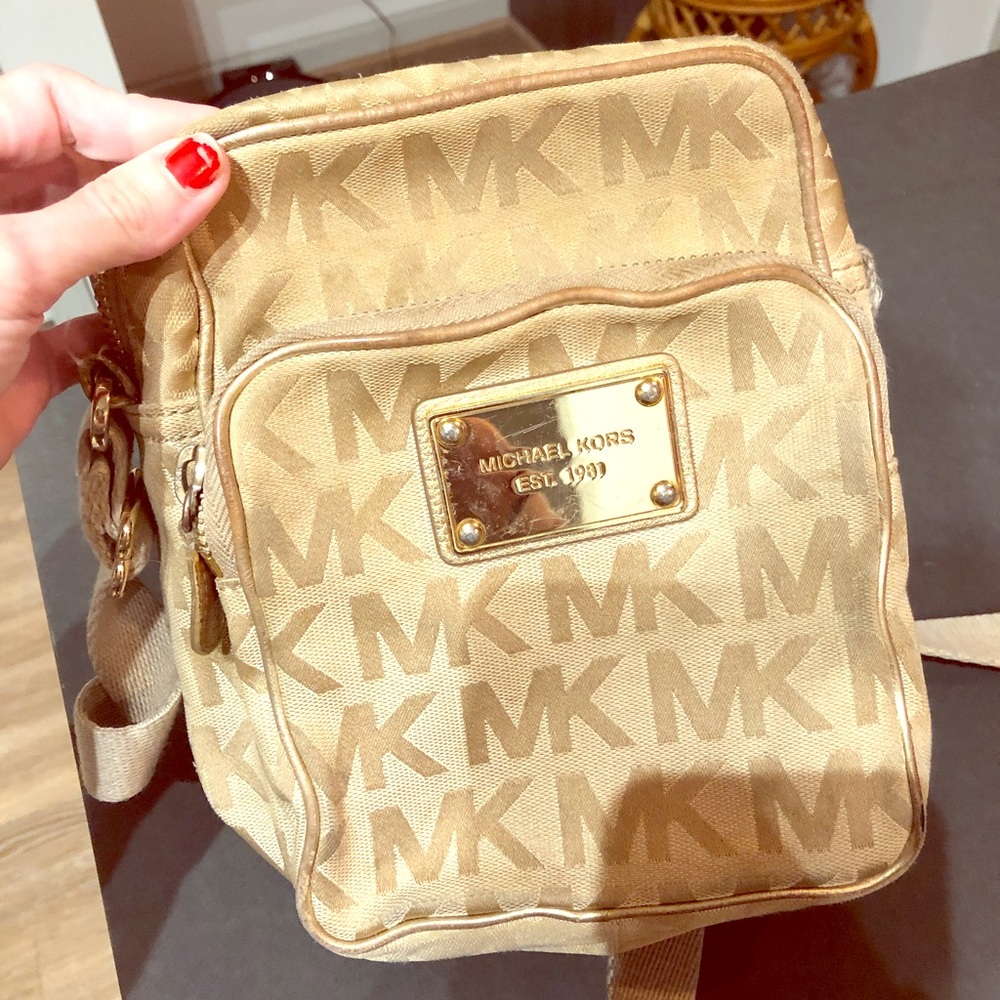 Michael Kors Gold Crossbody